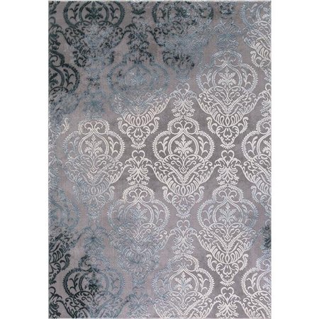 CONCORD GLOBAL TRADING Concord Global 29465 5 ft. 3 in. x 7 ft. 3 in. Thema Lancing Soft - Gray 29465